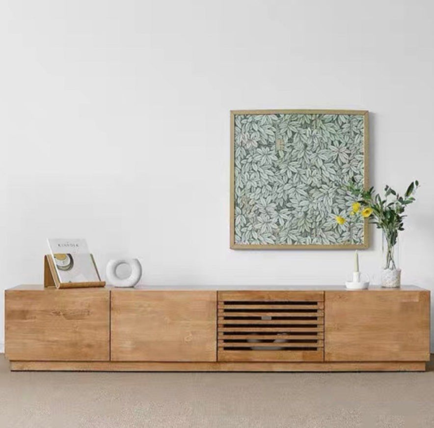 VARRO Modern Solid Wood TV Console