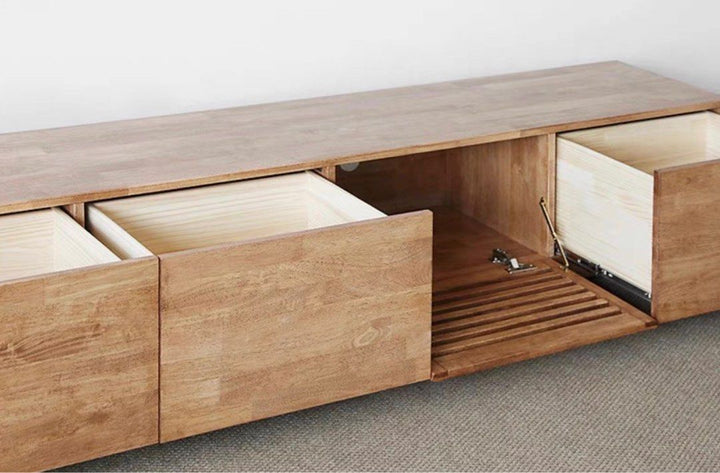 VARRO Modern Solid Wood TV Console