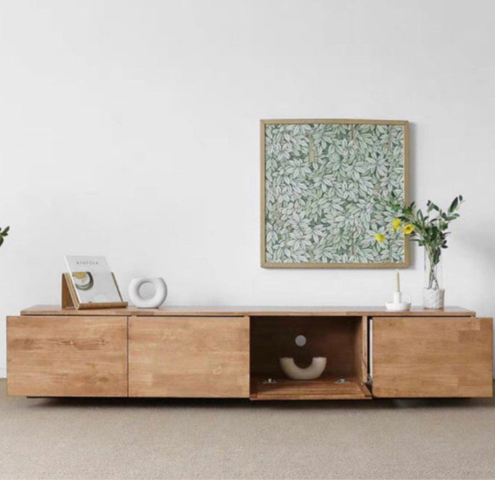 VARRO Modern Solid Wood TV Console