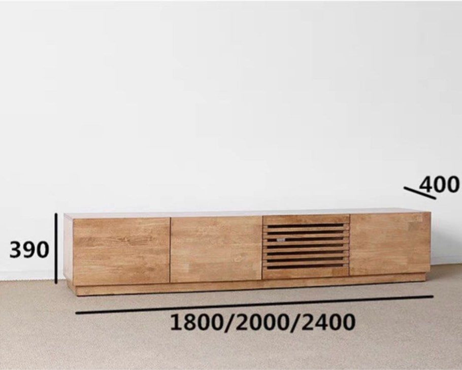 VARRO Modern Solid Wood TV Console