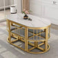 ORDNA Modern Sintered Stone Dining Table Set - Exclusivia