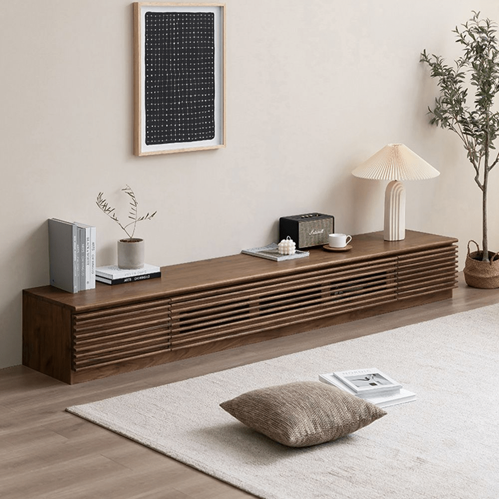 Orion Minimalist Fluted TV Console - Exclusivia