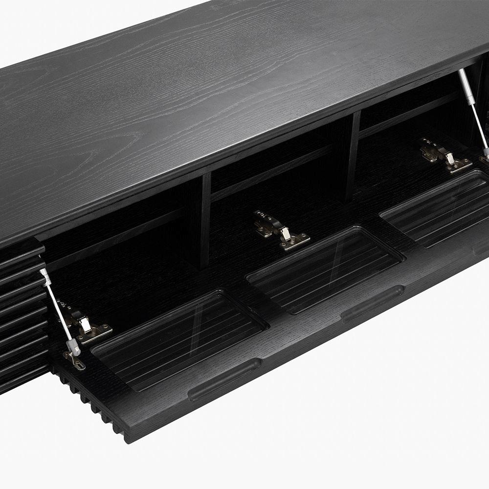 Orion Minimalist Fluted TV Console - Exclusivia