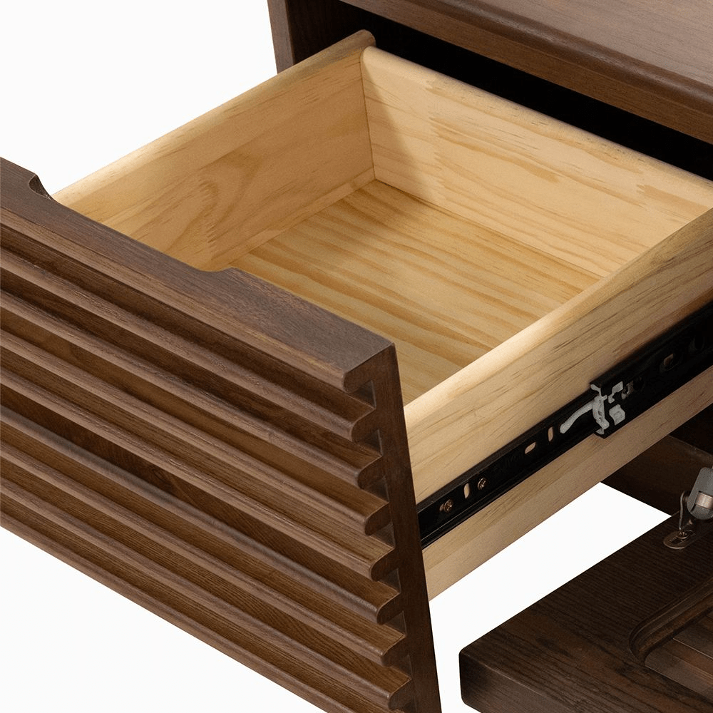 Orion Minimalist Fluted TV Console - Exclusivia