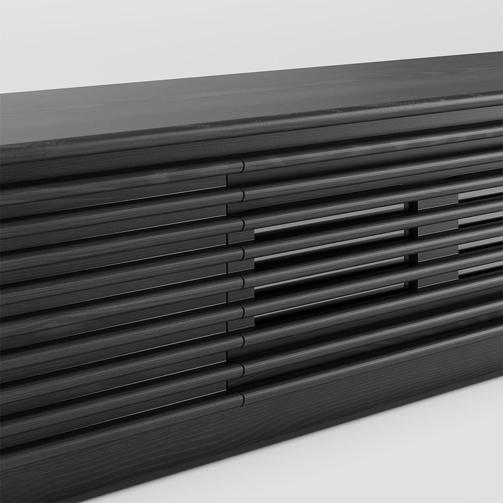 Orion Minimalist Fluted TV Console - Exclusivia