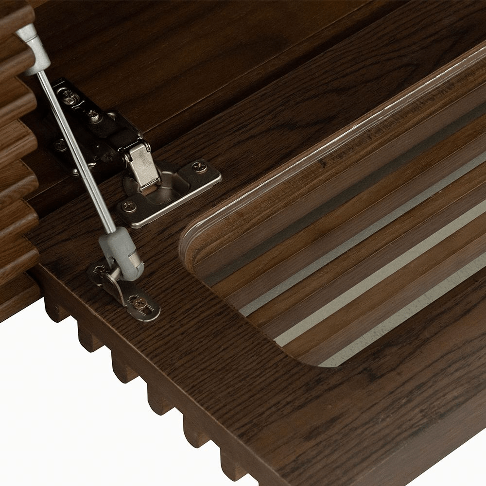 Orion Minimalist Fluted TV Console - Exclusivia