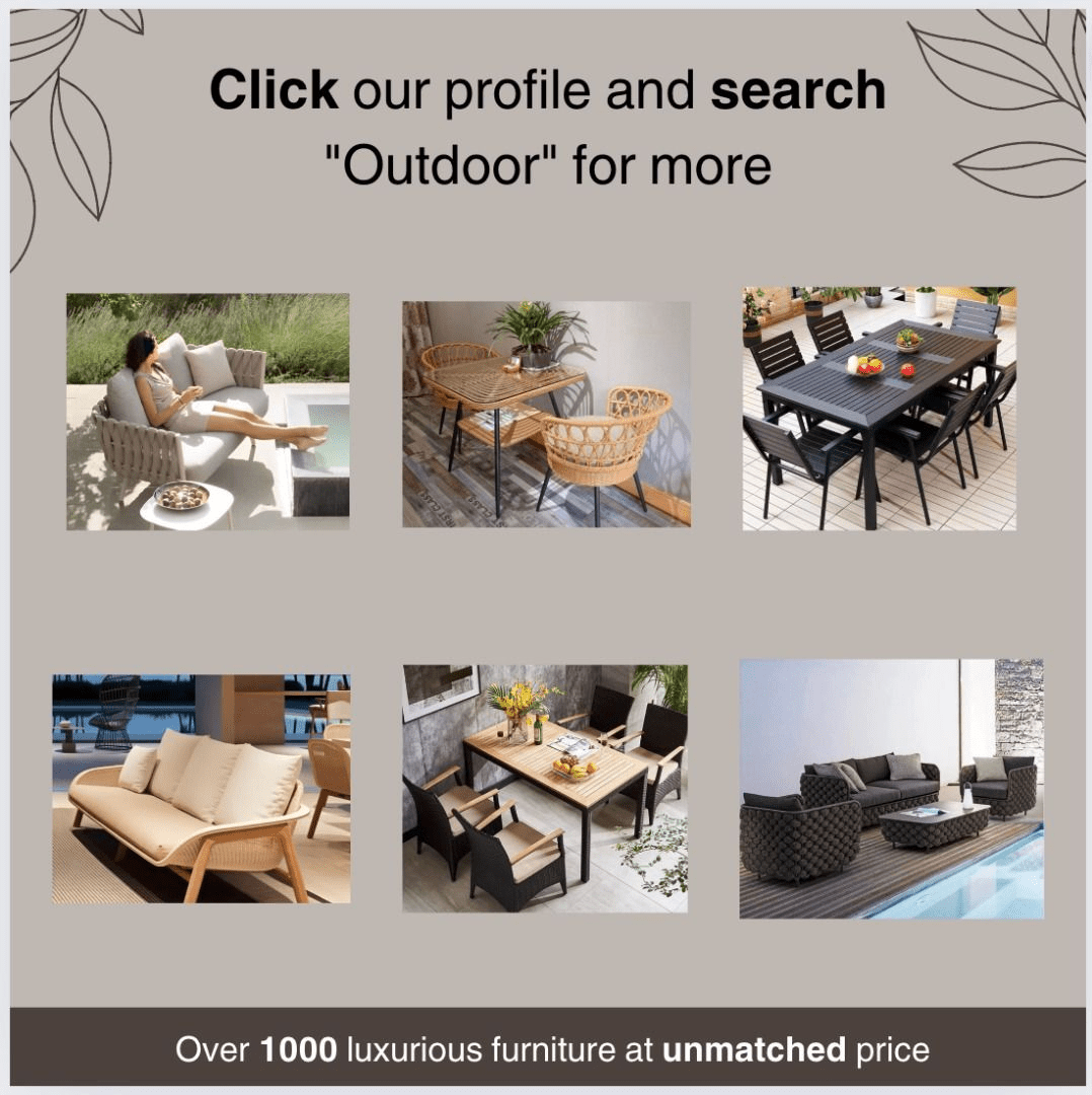ORION Outdoor Dining Table & Chairs - Exclusivia