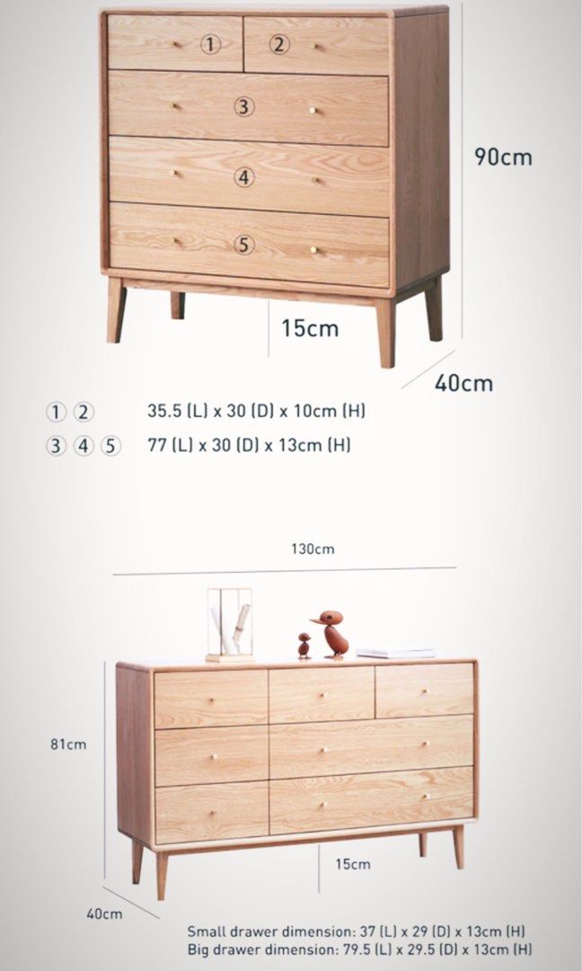 Orion Solid Wood Sideboard Cabinet Drawer Chest - Exclusivia