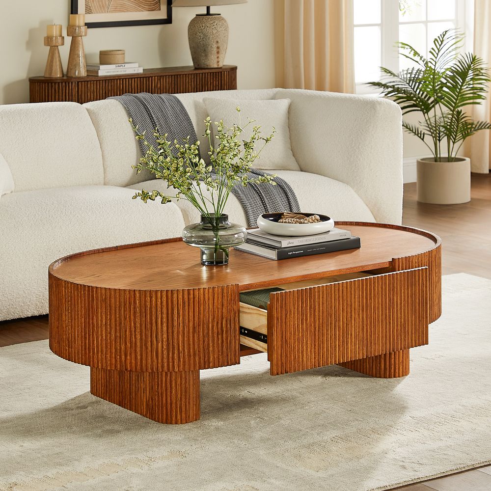 Orlen Oak Coffee Table, 140cm - Exclusivia