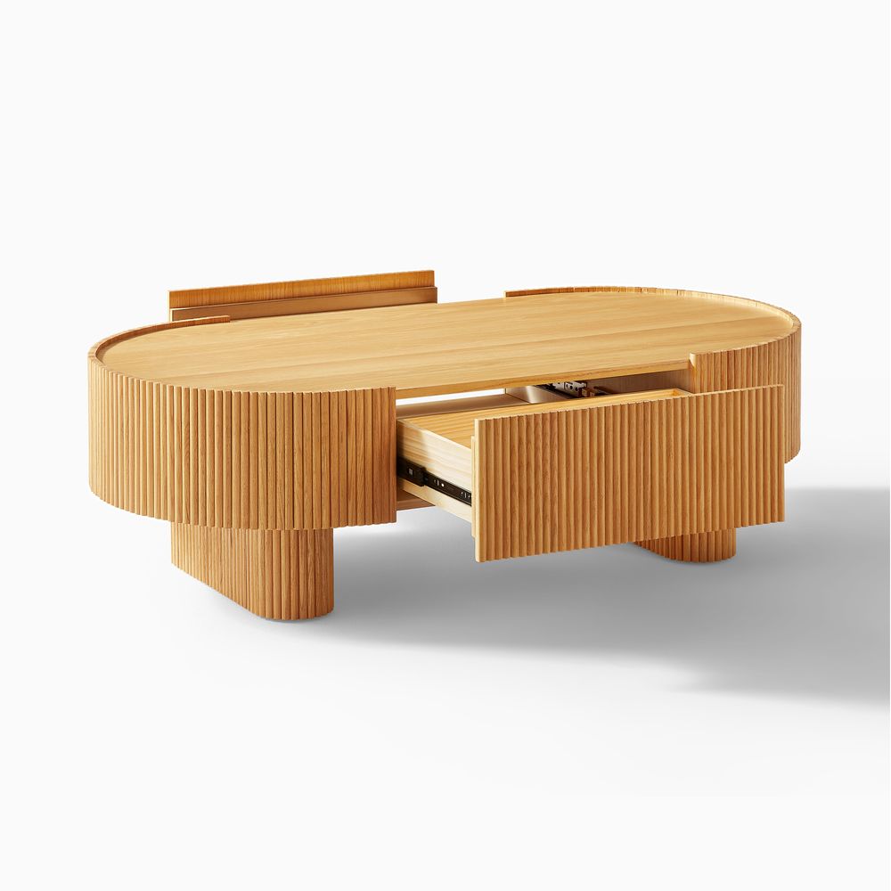 Orlen Oak Coffee Table, 140cm - Exclusivia
