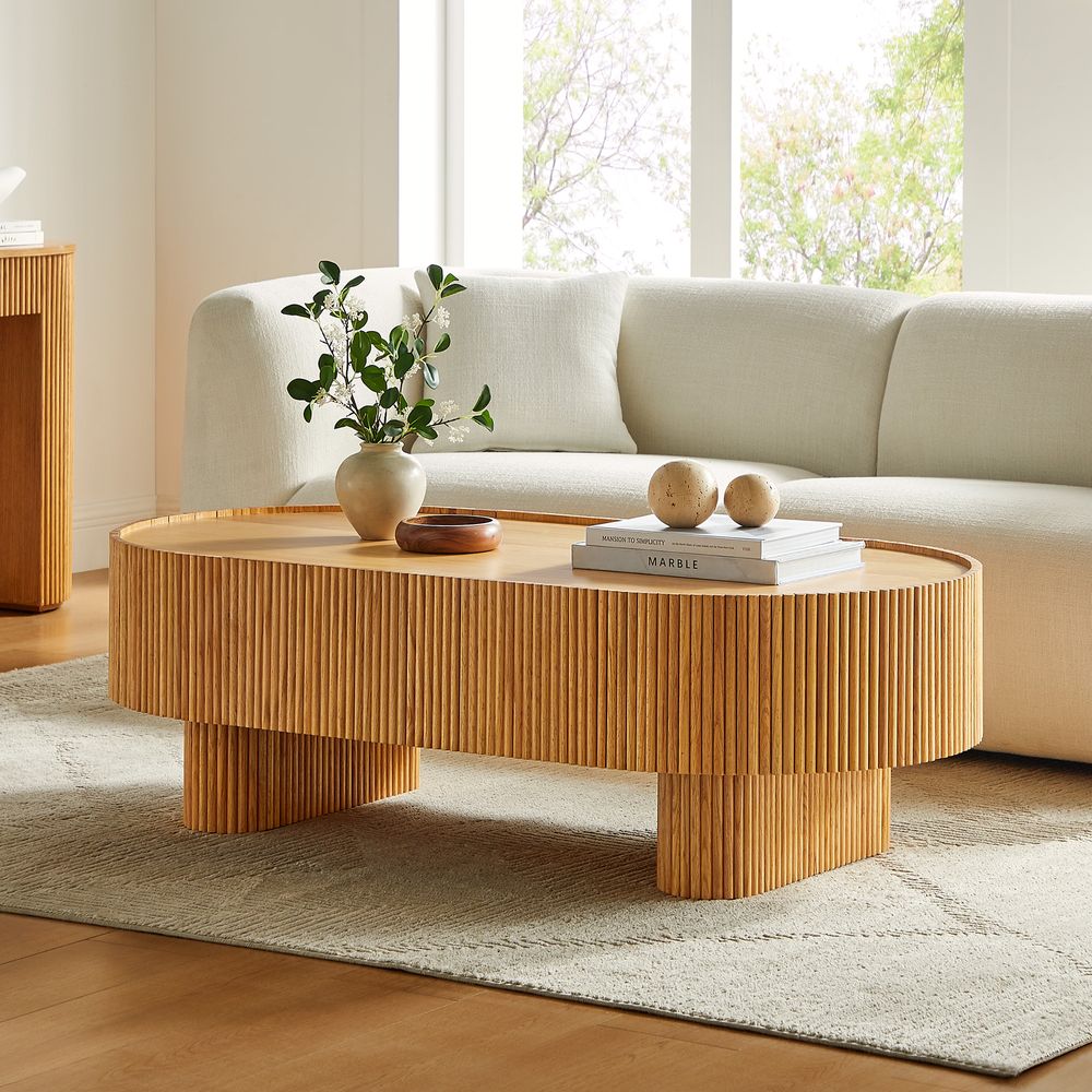 Orlen Oak Coffee Table, 140cm - Exclusivia
