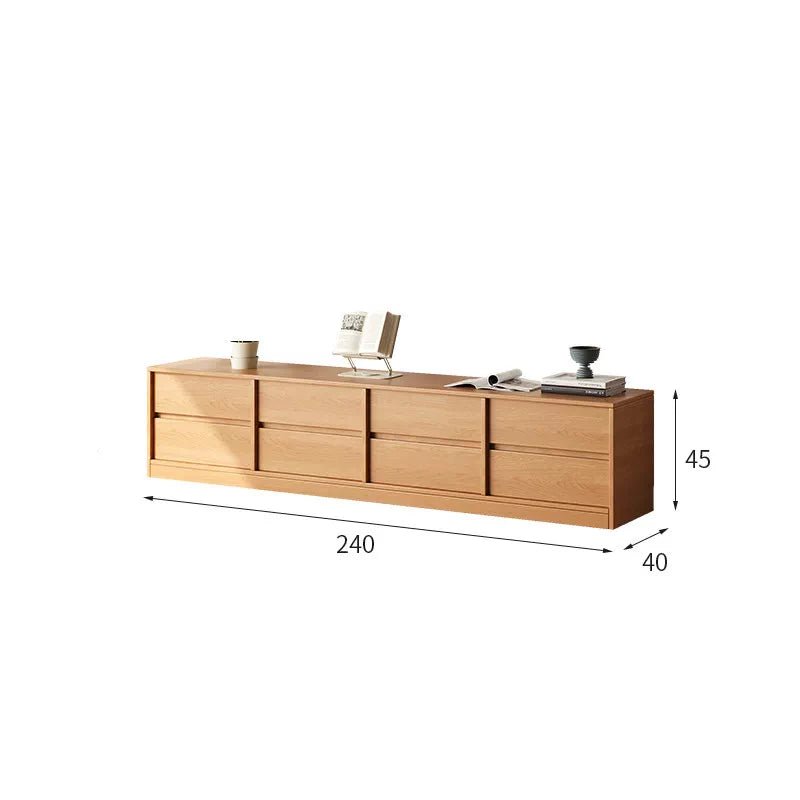 ORVIK Modern Solid Wood TV Console - Exclusivia