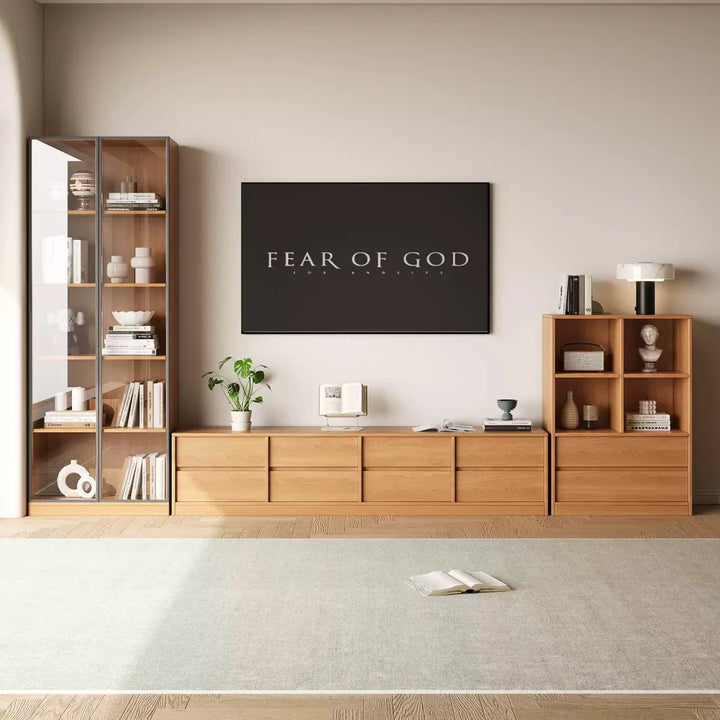 ORVIK Modern Solid Wood TV Console - Exclusivia