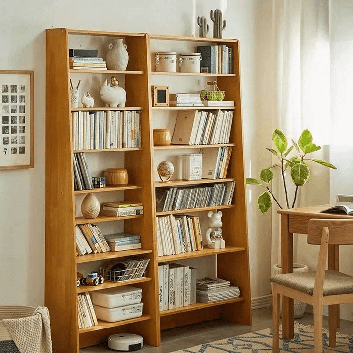 Oskar Scandinavian Solid Wood Bookshelf - Exclusivia