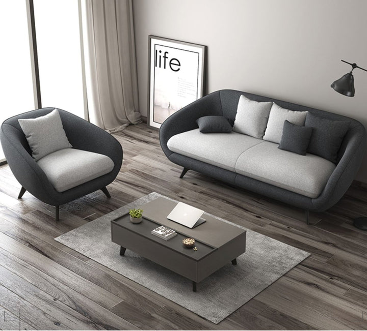 Pebble Modern Fabric Sofa - Exclusivia