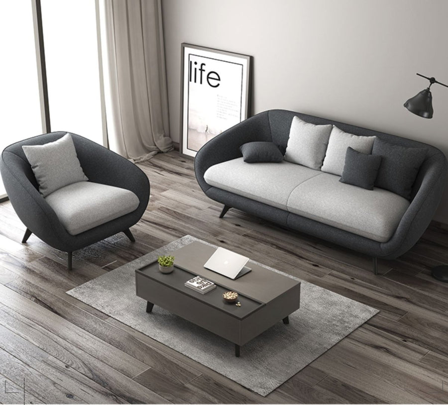 Pebble Modern Fabric Sofa - Exclusivia