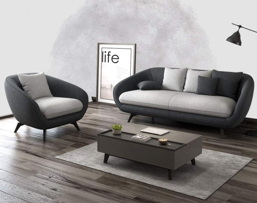 Pebble Modern Fabric Sofa - Exclusivia