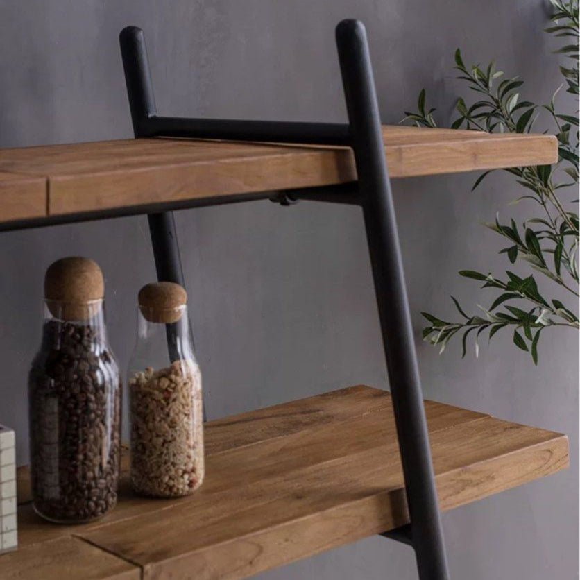 Petra Rustic Solid Wood Display Shelf - Exclusivia
