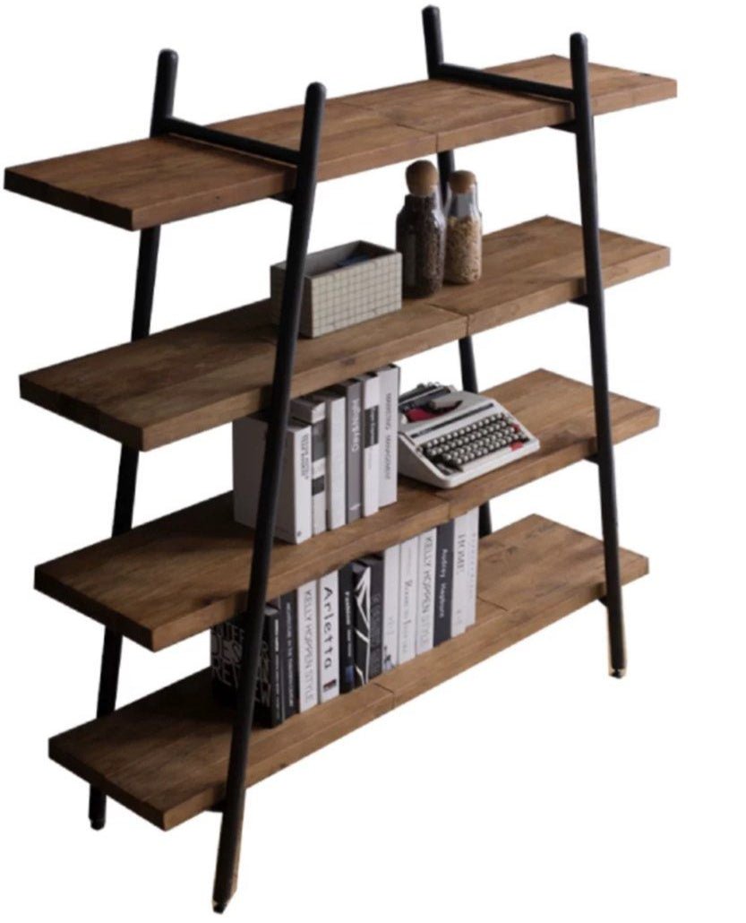 Petra Rustic Solid Wood Display Shelf - Exclusivia
