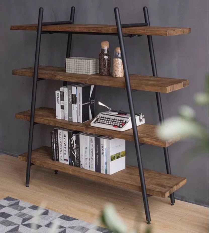Petra Rustic Solid Wood Display Shelf - Exclusivia