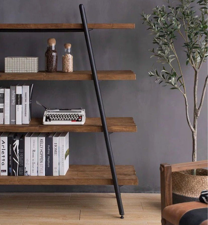 Petra Rustic Solid Wood Display Shelf - Exclusivia