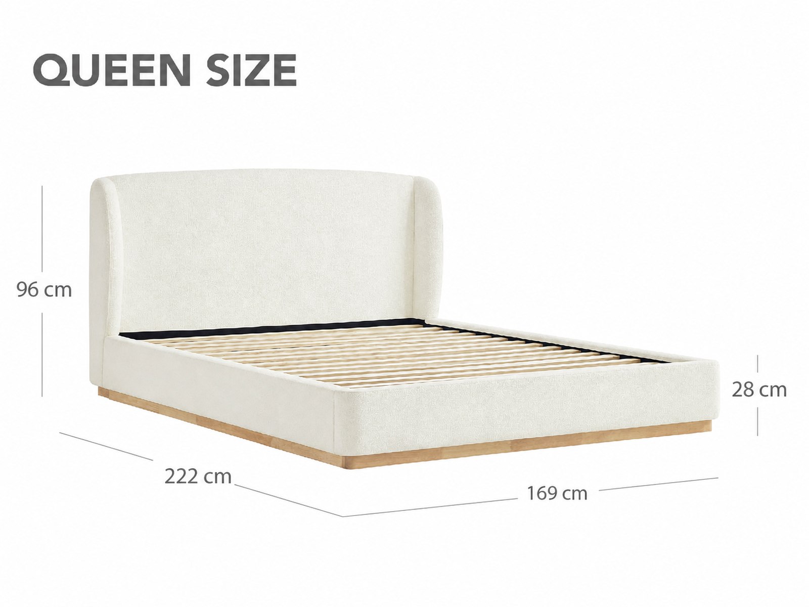 Ronan Bouclé Platform Bed