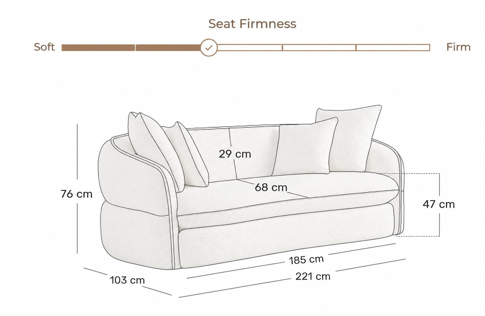 Dorian Deep Seat Sofa