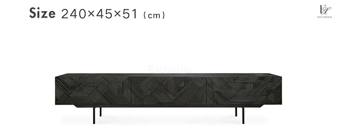 POLLEN Oak Wood TV Console - Exclusivia