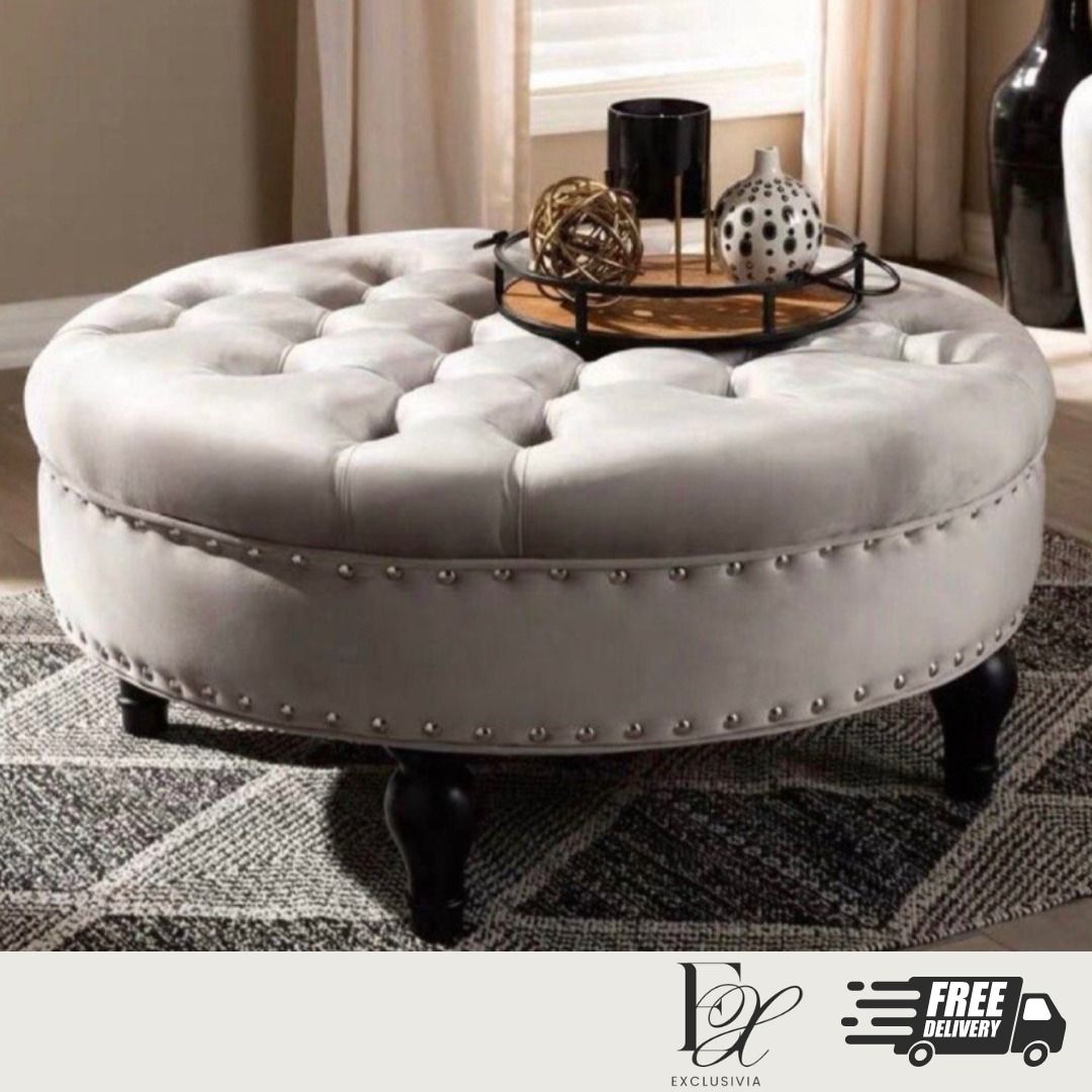 PREMIUM Round Bench Sofa Stool Seat - Exclusivia