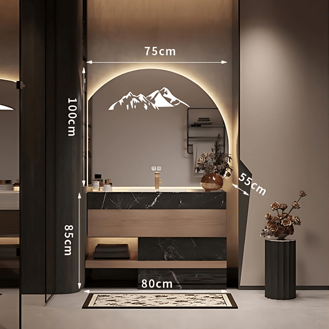 Prism Modern Bathroom Vanity Sink Smart Mirror - Exclusivia