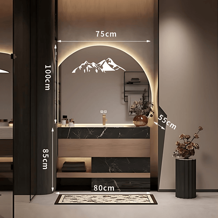 Prism Modern Bathroom Vanity Sink Smart Mirror - Exclusivia
