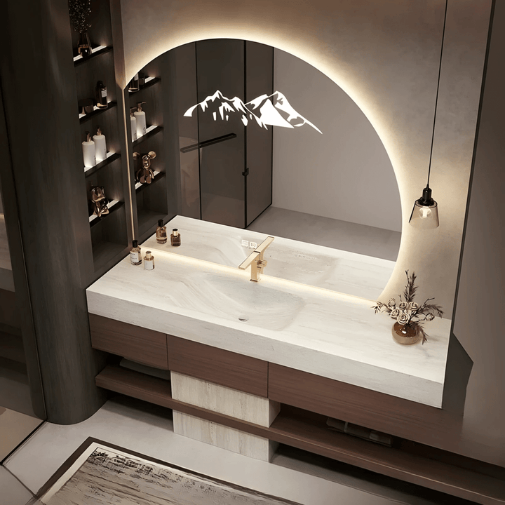 Prism Modern Bathroom Vanity Sink Smart Mirror - Exclusivia