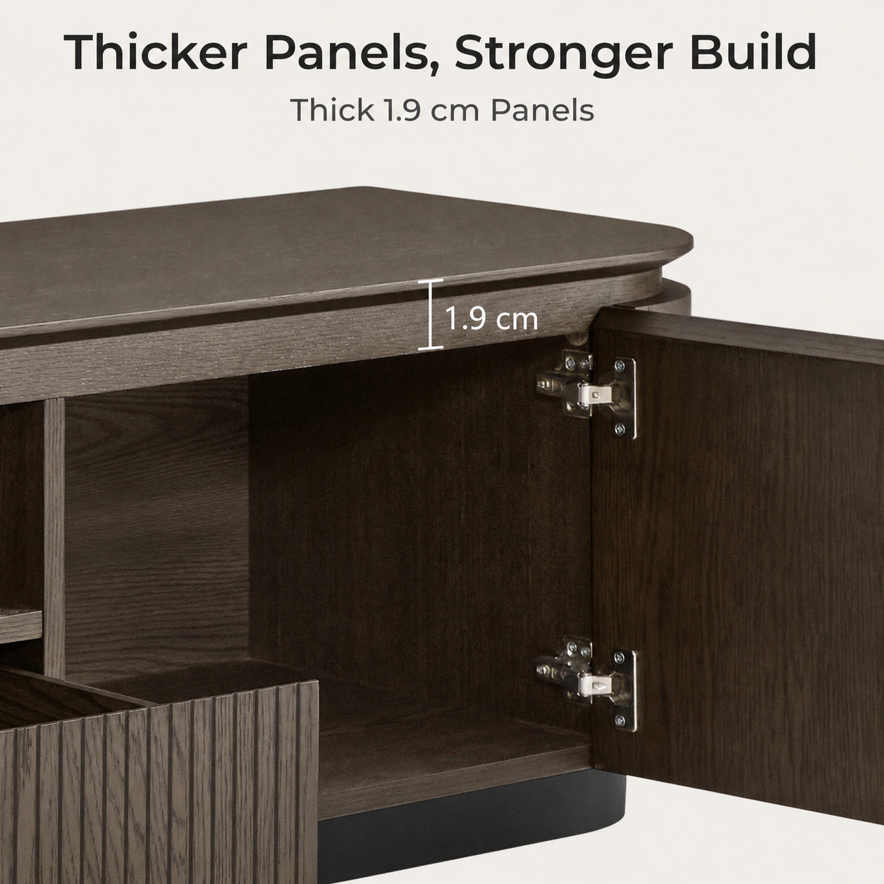 MORVEN Modern Wood TV Unit
