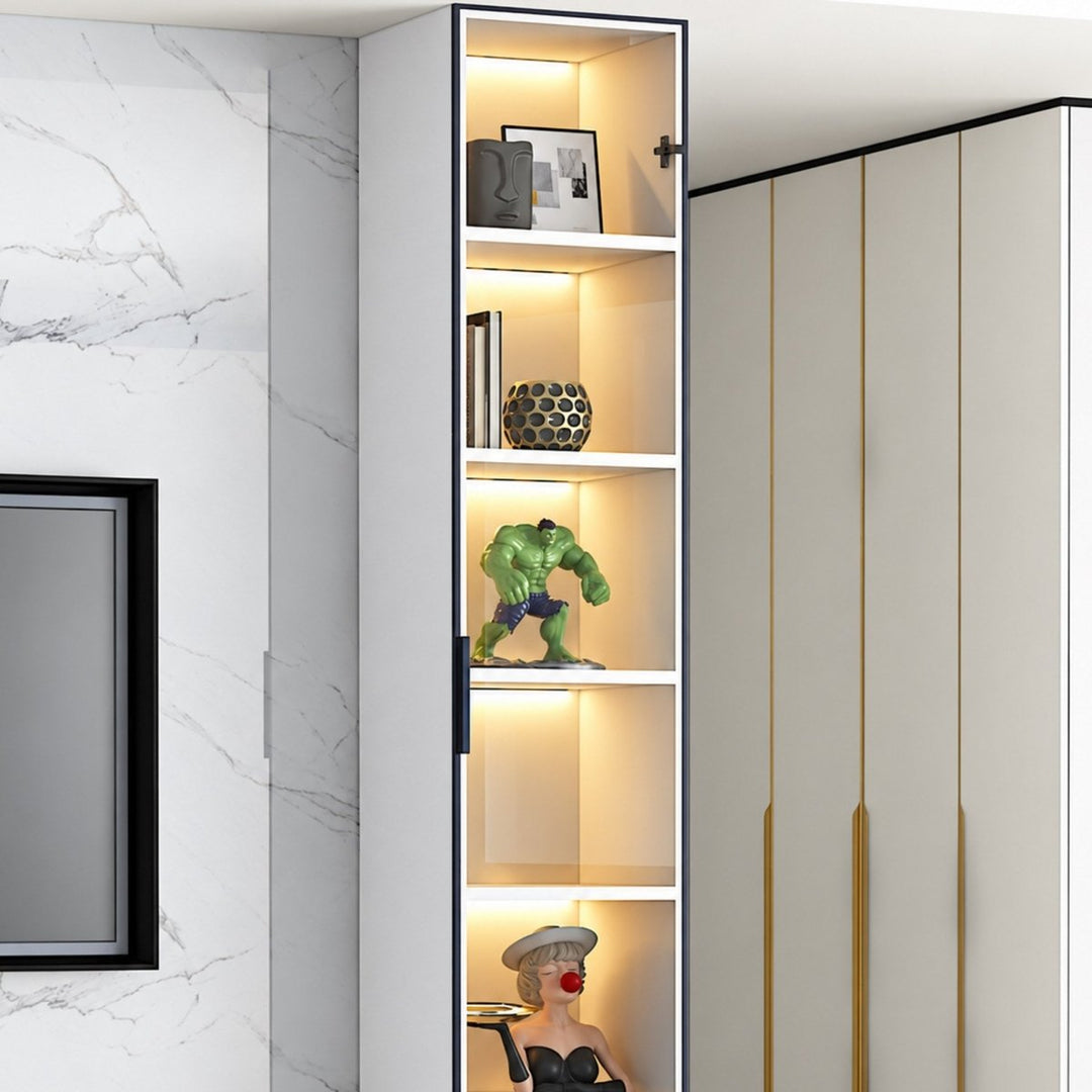 QUILLO Modern Glass Display Cabinet - Exclusivia