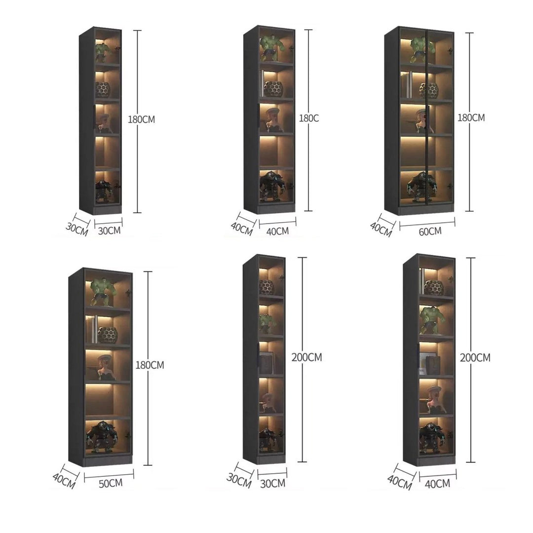 QUILLO Modern Glass Display Cabinet - Exclusivia