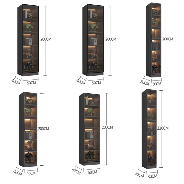 QUILLO Modern Glass Display Cabinet - Exclusivia