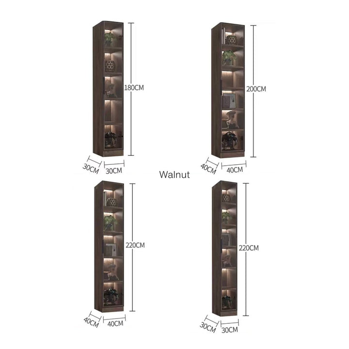 QUILLO Modern Glass Display Cabinet - Exclusivia