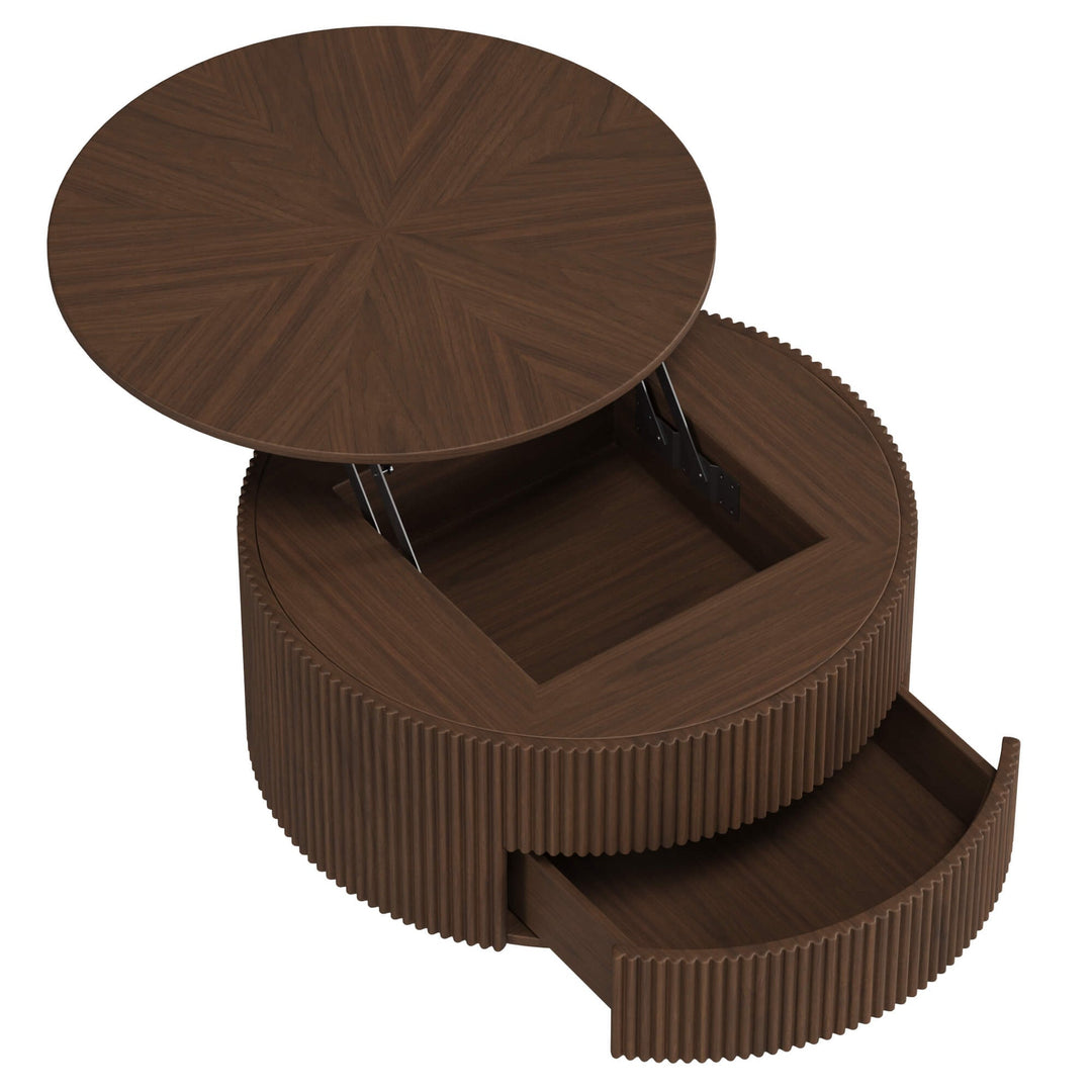 TOLVA Lifting Top Round Coffee Table