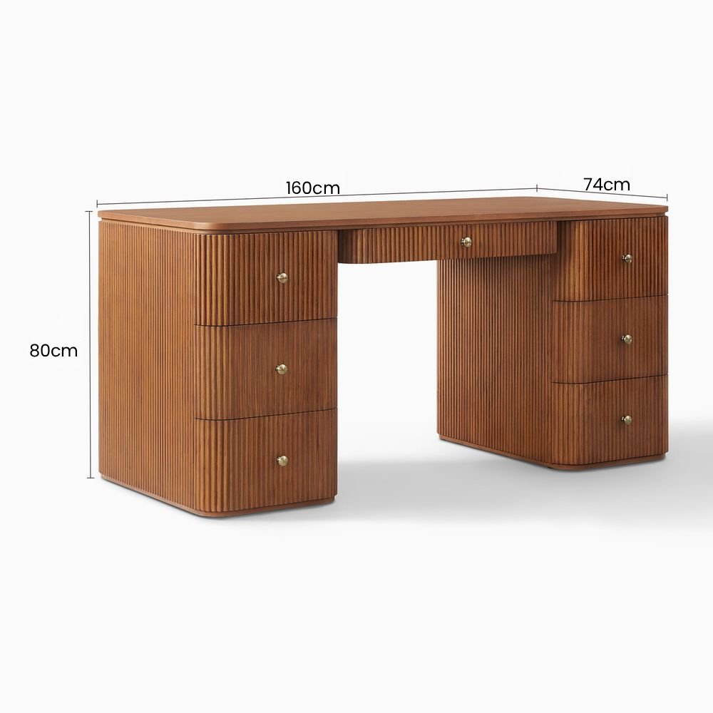 Raundal Desk, 160cm - Exclusivia