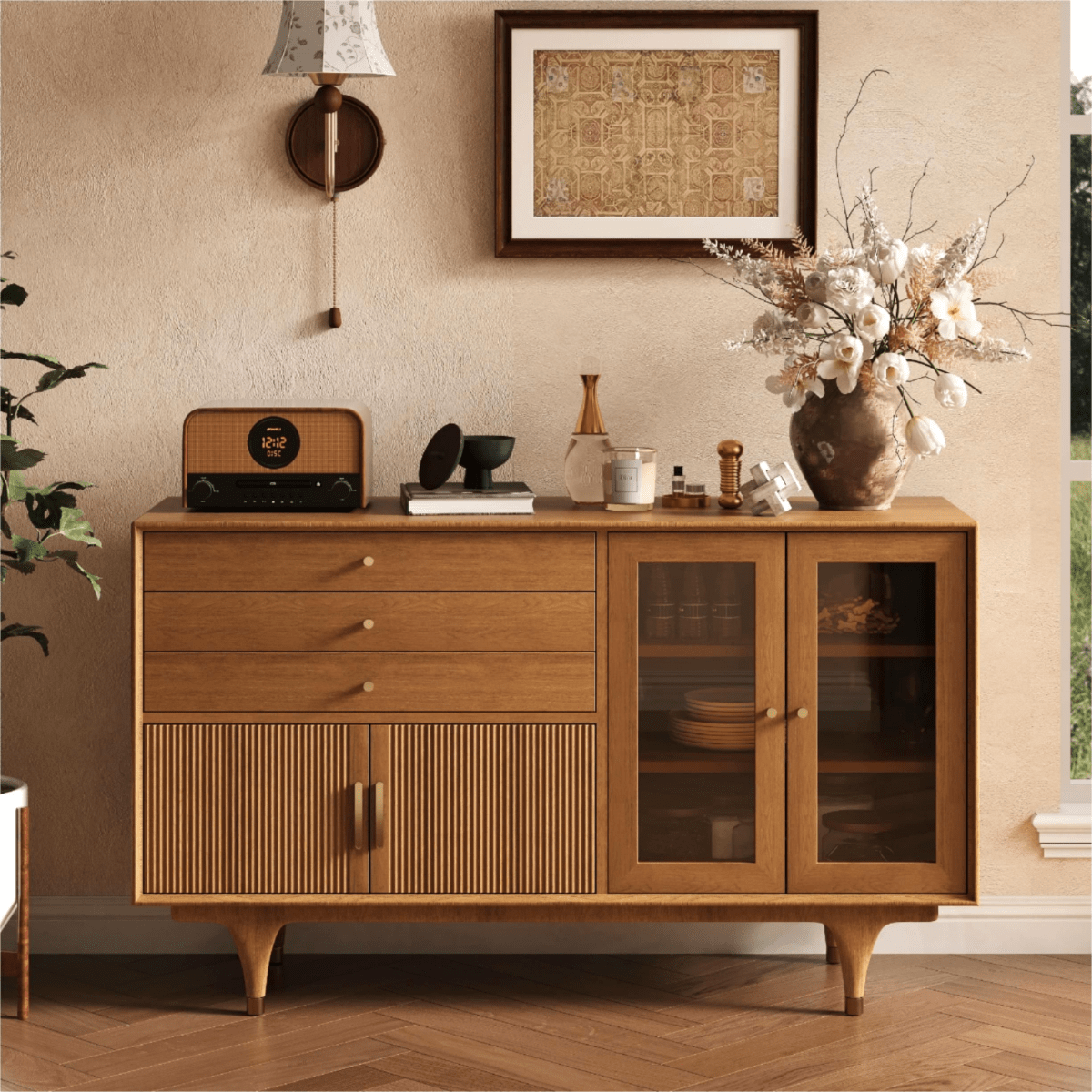 Ravella Mid - Century Storage Cabinet - Exclusivia
