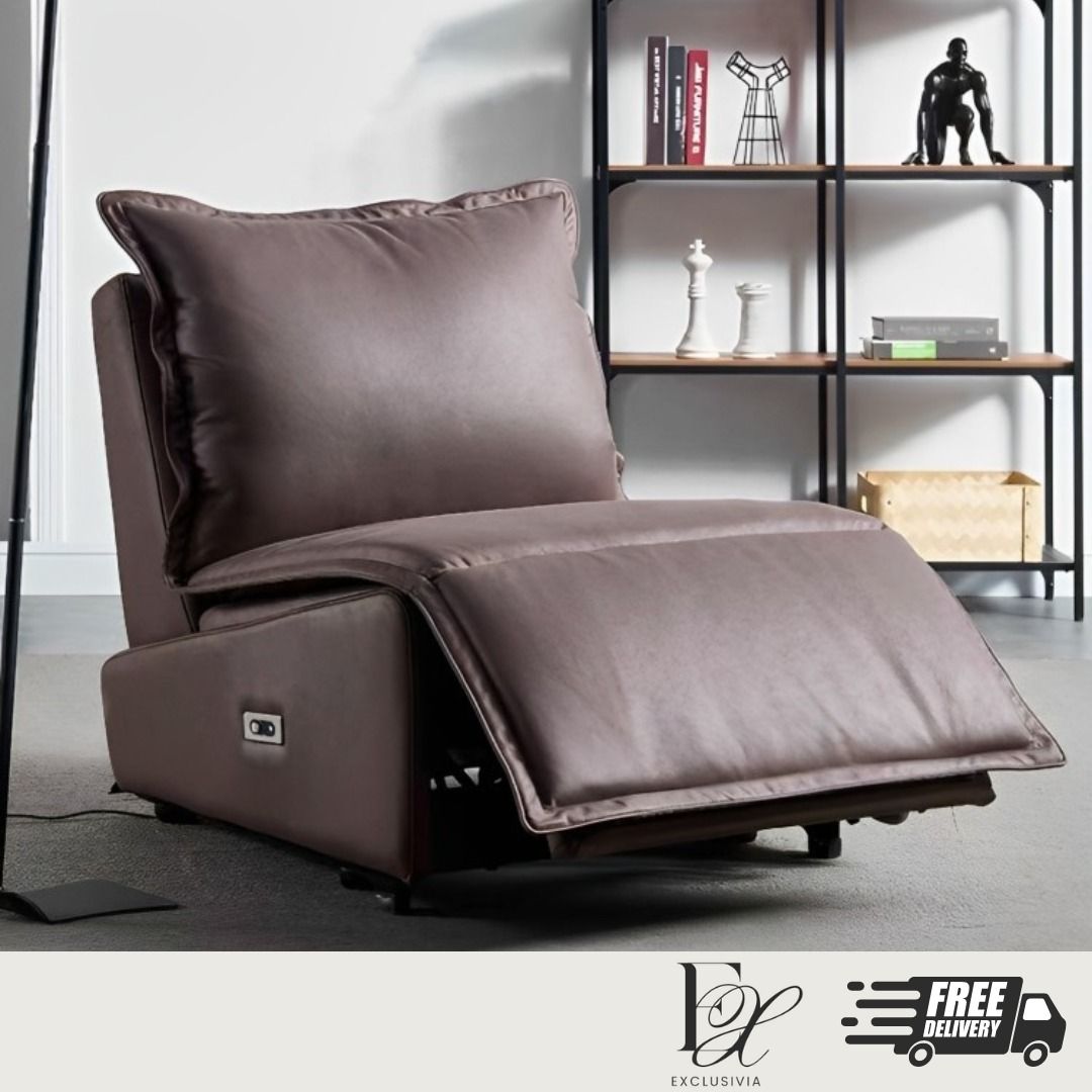 Recliner Armrest Chair 1 Seater Sofa Swivel Armchair Retractable Electronic Lounge Chair Daybed - Exclusivia