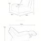 Recliner Armrest Chair 1 Seater Sofa Swivel Armchair Retractable Electronic Lounge Chair Daybed - Exclusivia