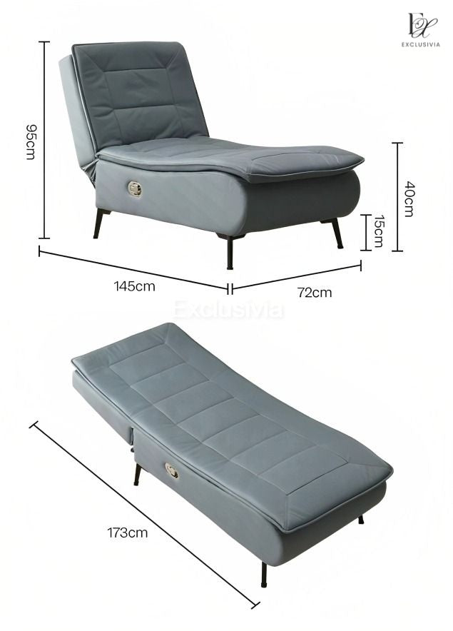 Recliner Chaise Lounge Sofa - Exclusivia