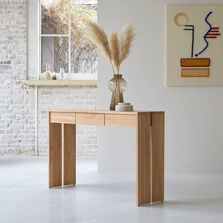 QUORN Solid Oak Wood Console Table
