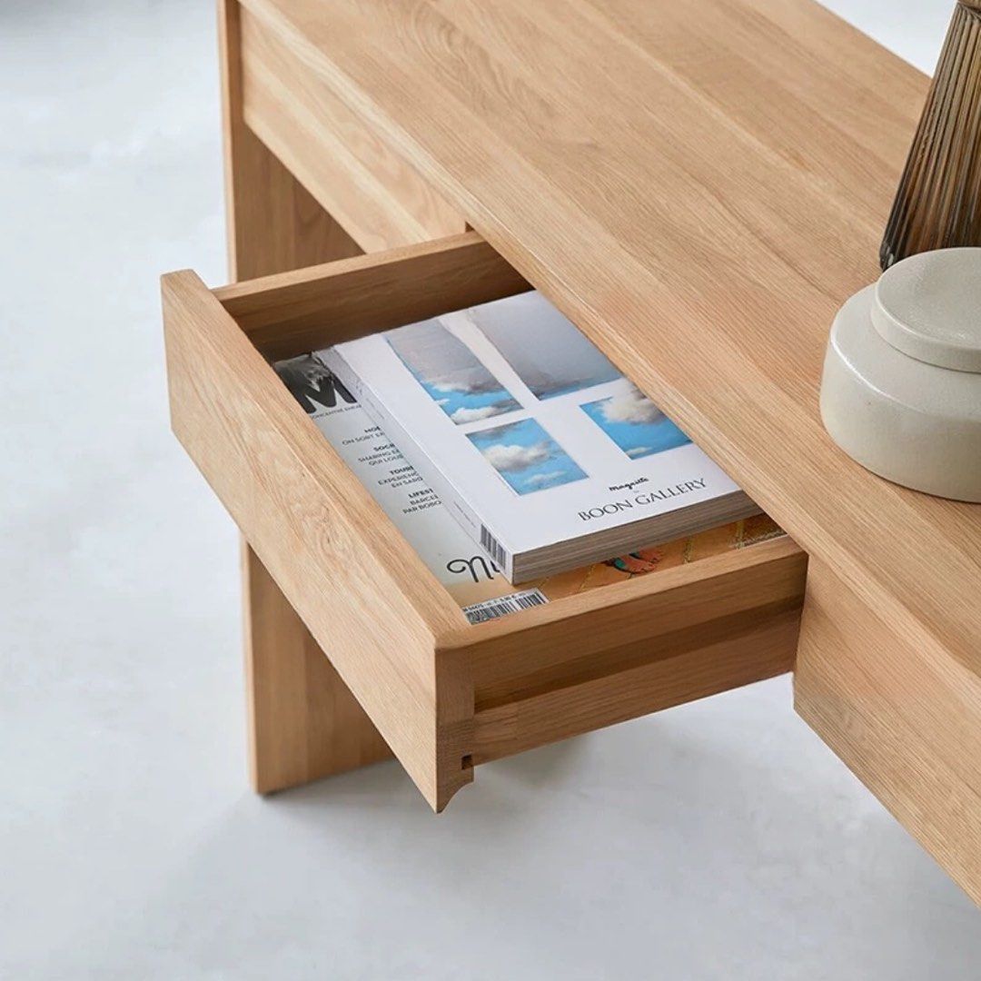 QUORN Solid Oak Wood Console Table
