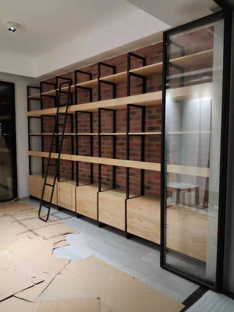 Revel Modern Industrial Solid Wood Bookshelf - Exclusivia