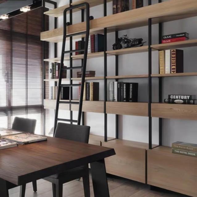 Revel Modern Industrial Solid Wood Bookshelf - Exclusivia
