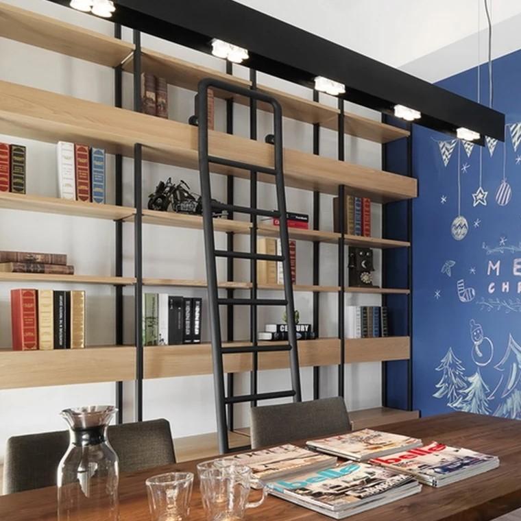 Revel Modern Industrial Solid Wood Bookshelf - Exclusivia