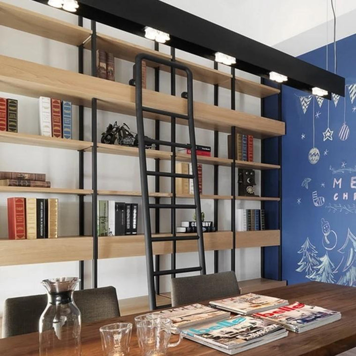 Revel Modern Industrial Solid Wood Bookshelf - Exclusivia