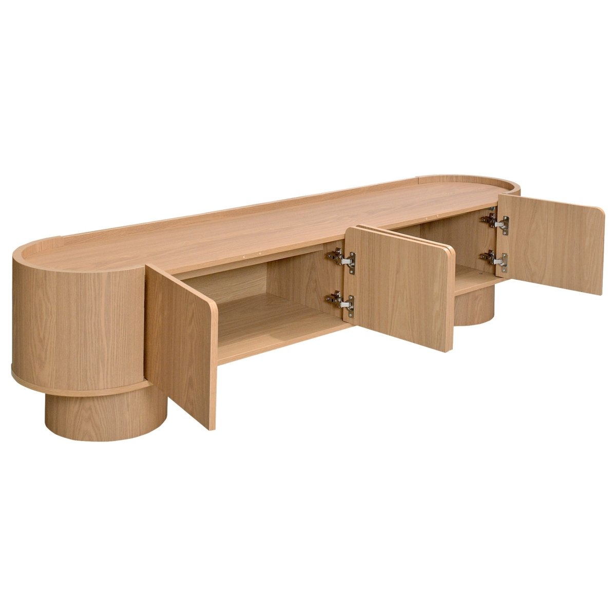 Rhea Oak TV Unit, 180 cm - Exclusivia